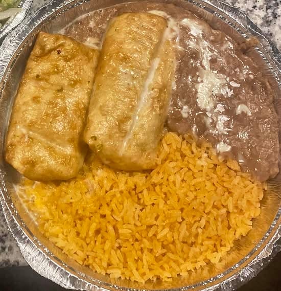 Chimichangas.