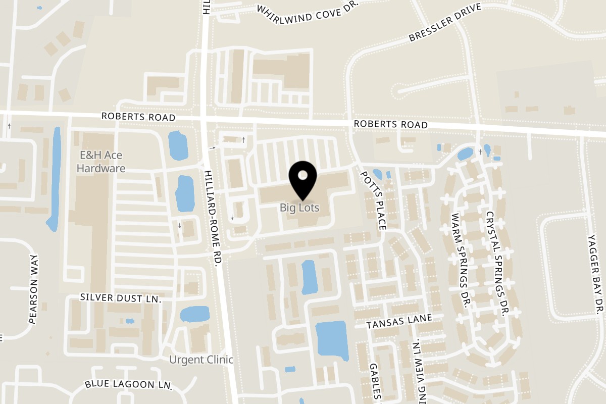 Map showing the location of Casa Jalisco Hilliard on 5445 Roberts Rd in Hilliard